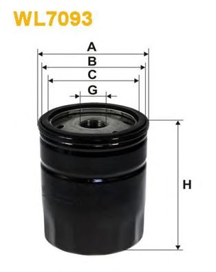 WIX FILTERS wl7093 -  Фильтр масляный двигателя